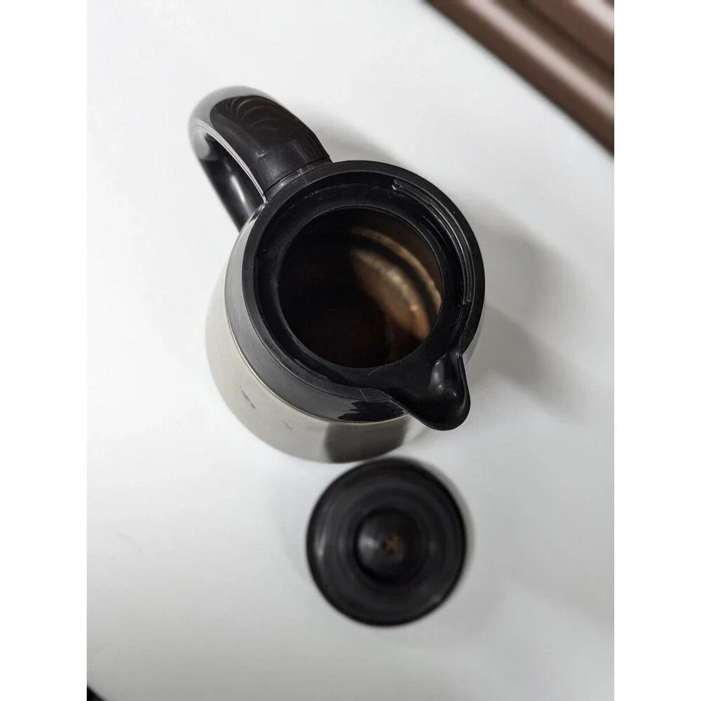 Stainless Steel 1.5L Silver & Black‎ Coffee Carafe Unbranded